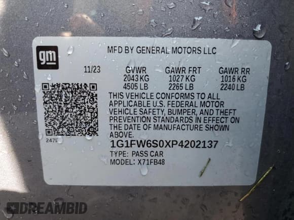 ✅ 2023 Chevrolet Bolt EV 1LT • VIN: 1G1FW6S0XP4202137 • Lot: 72589994. Wystawiony na Copart z przebiegiem Nie podano. Bezpłatny archiwum sprzedaży aukcyjnych z USA i szczegółowy raport historii pojazdu na DreamBid. Zdjęcie 13.