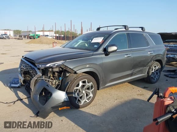 ✅ 2022 Hyundai Palisade Calligraphy • VIN: KM8R74HE6NU384890 • Lot: 43617994. Wystawiony na IAAI z przebiegiem 99 947 mil. Bezpłatny archiwum sprzedaży aukcyjnych z USA i szczegółowy raport historii pojazdu na DreamBid. Zdjęcie 2.