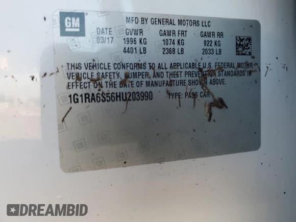 ✅ 2017 Chevrolet Volt LT • VIN: 1G1RA6S56HU203990 • Lot: 73959584. Wystawiony na Copart z przebiegiem Nie podano. Bezpłatny archiwum sprzedaży aukcyjnych z USA i szczegółowy raport historii pojazdu na DreamBid. Zdjęcie 13.