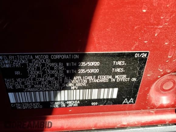 ✅ 2024 Toyota bZ4X XLE • VIN: JTMABACA0RA053717 • Lot: 86874945. Wystawiony na Copart z przebiegiem 8 070 mil. Bezpłatny archiwum sprzedaży aukcyjnych z USA i szczegółowy raport historii pojazdu na DreamBid. Zdjęcie 14.