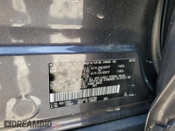 ✅ 2021 Toyota RAV4 LE • VIN: 2T3F1RFVXMW144381 • Лот: 91478485. Опубликован ранее на Copart с пробегом 34 950 миль. Бесплатный доступ к архиву аукционных продаж из США и подробный отчёт об истории автомобиля на DreamBid. Изображение 14.