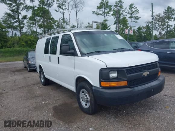 ✅ 2013 Chevrolet Express Cargo • VIN: 1GCWGFCA2D1158787 • Lot: 43349287. Listed on IAAI with 189,483 mi. Free auction sales archive from the USA and detailed vehicle history report at DreamBid. Image 1.