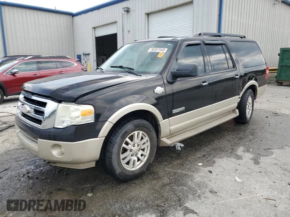 ✅ 2008 Ford Expedition Max Eddie Bauer • VIN: 1FMFK18538LA54747 • Лот: 56357445. Опубликован ранее на Copart с пробегом 154 630 миль. Бесплатный доступ к архиву аукционных продаж из США и подробный отчёт об истории автомобиля на DreamBid. Изображение 1.