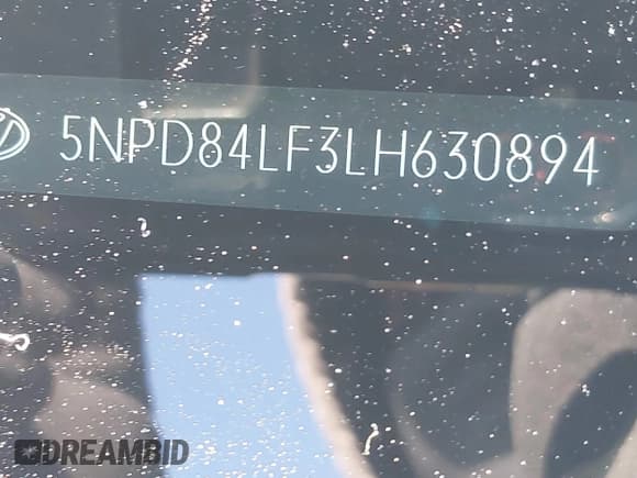 ✅ 2020 Hyundai Elantra SEL • VIN: 5NPD84LF3LH630894 • Lot: 43662912. Listed on IAAI with 92,352 mi. Free auction sales archive from the USA and detailed vehicle history report at DreamBid. Image 9.