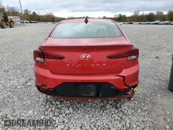2020 Hyundai Elantra SEL with VIN 5NPD84LF1LH551644, listed as a Copart auction lot 87410875 with 47,018 mi miles and Salvage title. Bid and sale history available at DreamBid. Image 6.