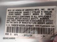 ✅ 2005 Honda Civic VP • VIN: 1HGES16335L028941 • Lot: 43764335. Listed on IAAI with 294,126 mi. Free auction sales archive from the USA and detailed vehicle history report at DreamBid. Image 9.