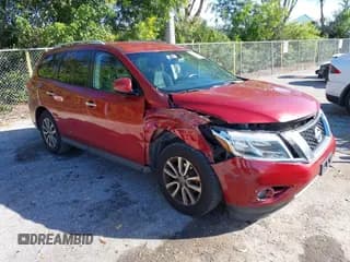 ✅ 2016 Nissan Pathfinder Platinum • VIN: 5N1AR2MN8GC607828 • Lot: 43678283. Listed on IAAI with 228,580 mi. Free auction sales archive from the USA and detailed vehicle history report at DreamBid. Image 1.