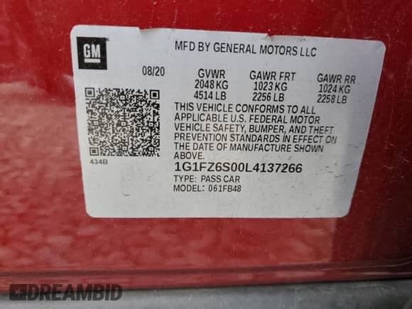 ✅ 2020 Chevrolet Bolt EV Premier • VIN: 1G1FZ6S00L4137266 • Lot: 82540295. Wystawiony na Copart z przebiegiem 44 749 mil. Bezpłatny archiwum sprzedaży aukcyjnych z USA i szczegółowy raport historii pojazdu na DreamBid. Zdjęcie 12.