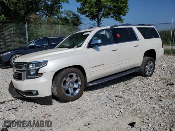 2015 Chevrolet Suburban LTZ z VIN 1GNSKKKC2FR507306, wystawiony jako Copart lot #65394694 z przebiegiem 45 756 mil mil oraz Czysty tytuł • Clean title. Historia ofert i sprzedaży dostępna na DreamBid. Obrazek 1.