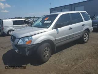 2003 Honda Pilot LX with VIN 2HKYF18143H520231, listed as a Copart auction lot 63579115 with Not provided miles and Salvage title. Bid and sale history available at DreamBid. Image 1.