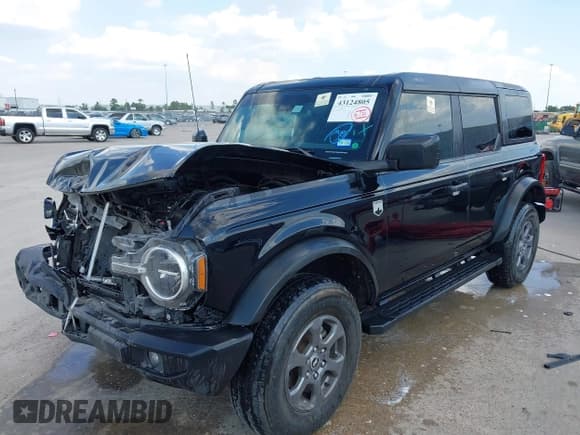 ✅ 2022 Ford Bronco • VIN: 1FMDE5BH6NLB55091 • Lot: 43124805. Wystawiony na IAAI z przebiegiem 27 616 mil. Bezpłatny archiwum sprzedaży aukcyjnych z USA i szczegółowy raport historii pojazdu na DreamBid. Zdjęcie 2.