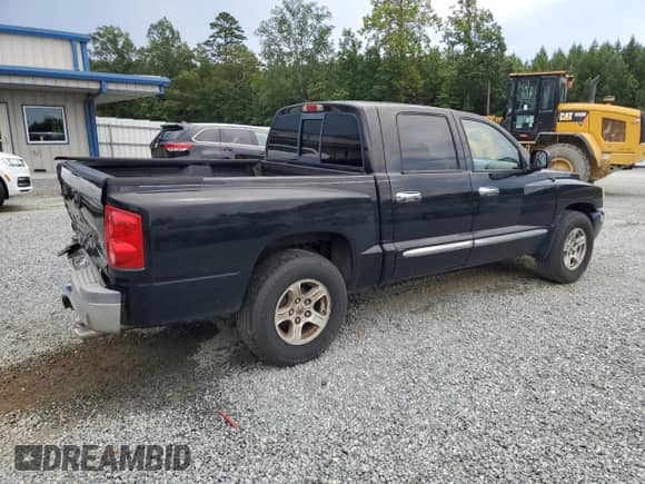 2005 Dodge Dakota Laramie with VIN 1D7HE58N25S179130, listed as a Copart auction lot 66822755 with 196,608 mi miles and Salvage title. Bid and sale history available at DreamBid. Image 3.