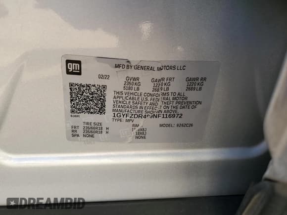 ✅ 2022 Cadillac XT4 AWD Premium Luxury • VIN: 1GYFZDR49NF116972 • Lot: 84223184. Wystawiony na Copart z przebiegiem 42 584 mil. Bezpłatny archiwum sprzedaży aukcyjnych z USA i szczegółowy raport historii pojazdu na DreamBid. Zdjęcie 14.