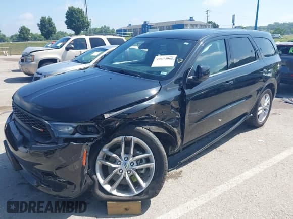✅ 2023 Dodge Durango GT Plus • VIN: 1C4RDJDG2PC555615 • Lot: 42674919. Listed on IAAI with 66,751 mi. Free auction sales archive from the USA and detailed vehicle history report at DreamBid. Image 2.