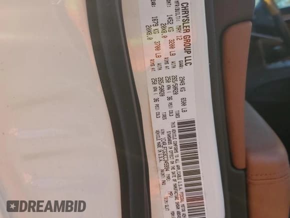 ✅ 2012 Jeep Grand Cherokee Overland • VIN: 1C4RJFCG3CC345994 • Lot: 86448425. Listed on Copart with 126,138 mi. Free auction sales archive from the USA and detailed vehicle history report at DreamBid. Image 13.