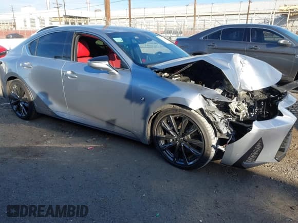 ✅ 2023 Lexus IS 350 F Sport • VIN: JTHGZ1B20P5070537 • Lot: 43593396. Wystawiony na IAAI z przebiegiem 18 190 mil. Bezpłatny archiwum sprzedaży aukcyjnych z USA i szczegółowy raport historii pojazdu na DreamBid. Zdjęcie 1.