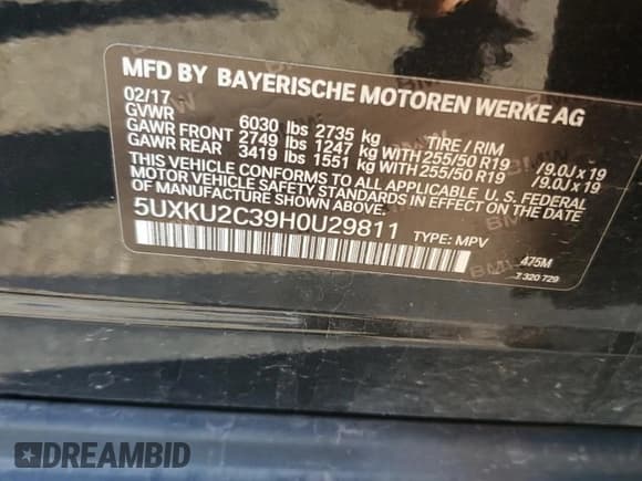 ✅ 2017 BMW X6 xDrive35i • VIN: 5UXKU2C39H0U29811 • Lot: 85892315. Wystawiony na Copart z przebiegiem 99 792 mil. Bezpłatny archiwum sprzedaży aukcyjnych z USA i szczegółowy raport historii pojazdu na DreamBid. Zdjęcie 13.