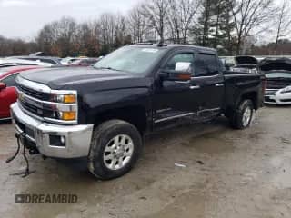 2015 Chevrolet Silverado 2500HD LTZ with VIN 1GC2KWEG4FZ537678, listed as a Copart auction lot 46491455 with 154,635 mi miles and Clean title. Bid and sale history available at DreamBid. Image 1.