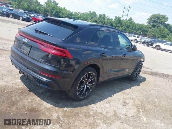✅ 2019 Audi Q8 Premium Plus • VIN: WA1EVAF11KD006599 • Lot: 42657770. Listed on IAAI with 107,412 mi. Free auction sales archive from the USA and detailed vehicle history report at DreamBid. Image 4.