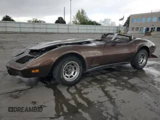 1978 Chevrolet Corvette z VIN 1Z87L8S438779, wystawiony jako Copart lot #54685225 z przebiegiem 75 074 mil mil oraz Czysty tytuł • Clean title. Historia ofert i sprzedaży dostępna na DreamBid. Obrazek 1.