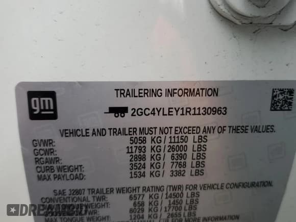 ✅ 2024 Chevrolet Silverado 2500HD Work Truck • VIN: 2GC4YLEY1R1130963 • Лот: 61128155. Опубликован ранее на Copart с пробегом 2 801 миль. Бесплатный доступ к архиву аукционных продаж из США и подробный отчёт об истории автомобиля на DreamBid. Изображение 12.