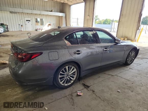 ✅ 2021 Infiniti Q50 Luxe • VIN: JN1EV7BP0MM702380 • Lot: 81882725. Listed on Copart with 38,674 mi. Free auction sales archive from the USA and detailed vehicle history report at DreamBid. Image 3.