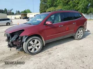 2011 Chevrolet Traverse LTZ z VIN 1GNKRLED6BJ257485, wystawiony jako Copart lot #59203395 z przebiegiem 142 224 mil mil oraz Szkoda całkowita • Salvage title. Historia ofert i sprzedaży dostępna na DreamBid. Obrazek 1.