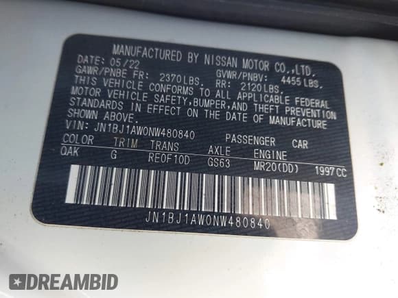 ✅ 2022 Nissan Rogue S • VIN: JN1BJ1AW0NW480840 • Lot: 43468205. Wystawiony na IAAI z przebiegiem 88 509 mil. Bezpłatny archiwum sprzedaży aukcyjnych z USA i szczegółowy raport historii pojazdu na DreamBid. Zdjęcie 9.