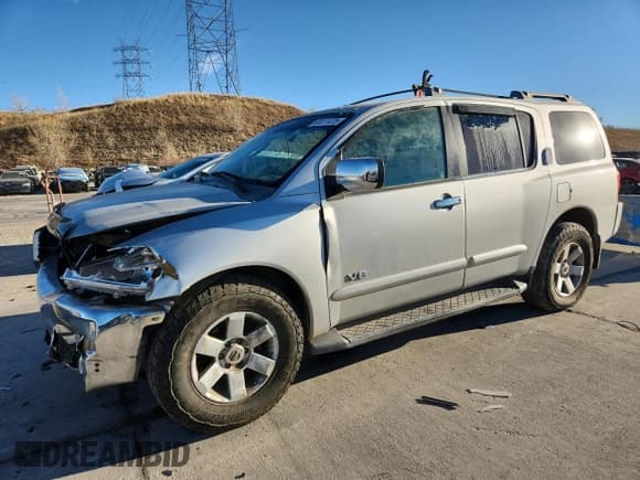 ✅ 2005 Nissan Armada LE • VIN: 5N1AA08BX5N737803 • Lot: 93011475. Wystawiony na Copart z przebiegiem 198 680 mil. Bezpłatny archiwum sprzedaży aukcyjnych z USA i szczegółowy raport historii pojazdu na DreamBid. Zdjęcie 1.