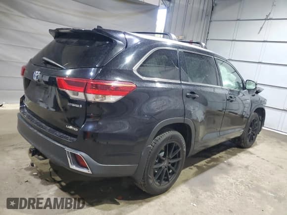 ✅ 2018 Toyota Highlander Hybrid Limited • VIN: 5TDDGRFH0JS042262 • Lot: 70936905. Listed on Copart with Not provided. Free auction sales archive from the USA and detailed vehicle history report at DreamBid. Image 3.