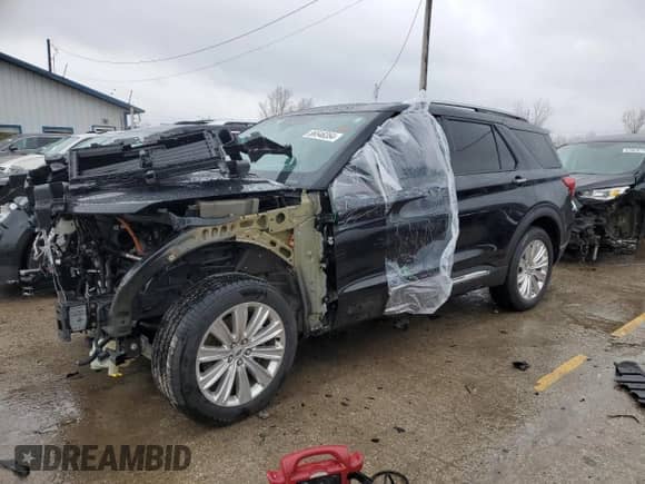 2023 Ford Explorer Limited with VIN 1FM5K8FW7PNA00256, listed as a Copart auction lot 86546354 with Not provided miles and Salvage title. Bid and sale history available at DreamBid. Image 1.
