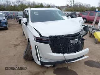 ✅ 2023 Cadillac Escalade ESV 4WD Sport Platinum • VIN: 1GYS4RKLXPR219962 • Лот: 41455123. Опубликован ранее на IAAI с пробегом 10 635 миль. Бесплатный доступ к архиву аукционных продаж из США и подробный отчёт об истории автомобиля на DreamBid. Изображение 1.