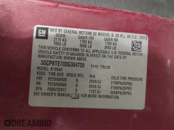 ✅ 2013 Chevrolet Silverado 1500 LTZ • VIN: 3GCPKTE70DG364758 • Lot: 42200342. Wystawiony na IAAI z przebiegiem 180 596 mil. Bezpłatny archiwum sprzedaży aukcyjnych z USA i szczegółowy raport historii pojazdu na DreamBid. Zdjęcie 9.