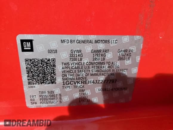 ✅ 2018 Chevrolet Silverado 1500 LT • VIN: 1GCVKREH4JZ277797 • Lot: 84248564. Wystawiony na Copart z przebiegiem 133 592 mil. Bezpłatny archiwum sprzedaży aukcyjnych z USA i szczegółowy raport historii pojazdu na DreamBid. Zdjęcie 12.