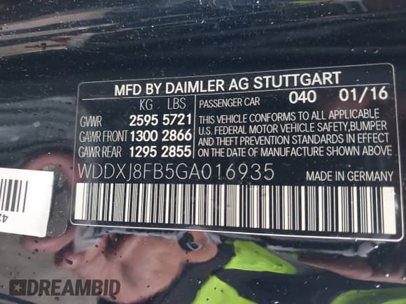 ✅ 2016 Mercedes-Benz S 550 • VIN: WDDXJ8FB5GA016935 • Лот: 41804970. Опубликован ранее на IAAI с пробегом 68 044 миль. Бесплатный доступ к архиву аукционных продаж из США и подробный отчёт об истории автомобиля на DreamBid. Изображение 9.