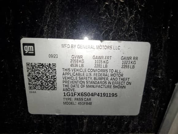 ✅ 2023 Chevrolet Bolt EV 2LT • VIN: 1G1FX6S04P4191195 • Лот: 81144254. Опубликован ранее на Copart с пробегом 27 162 миль. Бесплатный доступ к архиву аукционных продаж из США и подробный отчёт об истории автомобиля на DreamBid. Изображение 14.