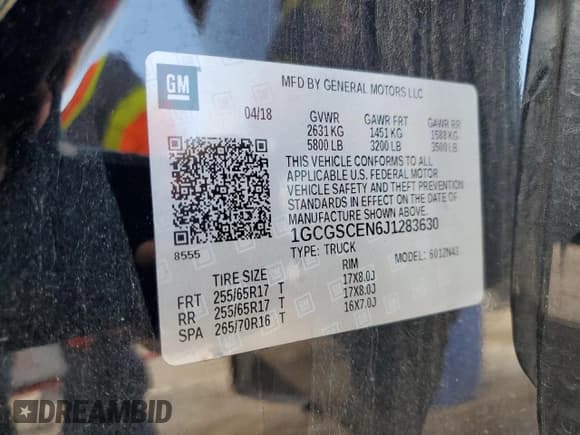 ✅ 2018 Chevrolet Colorado 2WD LT • VIN: 1GCGSCEN6J1283630 • Лот: 69027044. Опубликован ранее на Copart с пробегом 70 319 миль. Бесплатный доступ к архиву аукционных продаж из США и подробный отчёт об истории автомобиля на DreamBid. Изображение 15.