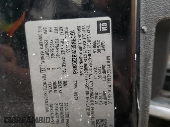 ✅ 2011 Chevrolet Silverado 1500 LT • VIN: 1GCRKSE28BZ306093 • Лот: 44718745. Опубликован ранее на Copart с пробегом 208 915 миль. Бесплатный доступ к архиву аукционных продаж из США и подробный отчёт об истории автомобиля на DreamBid. Изображение 12.