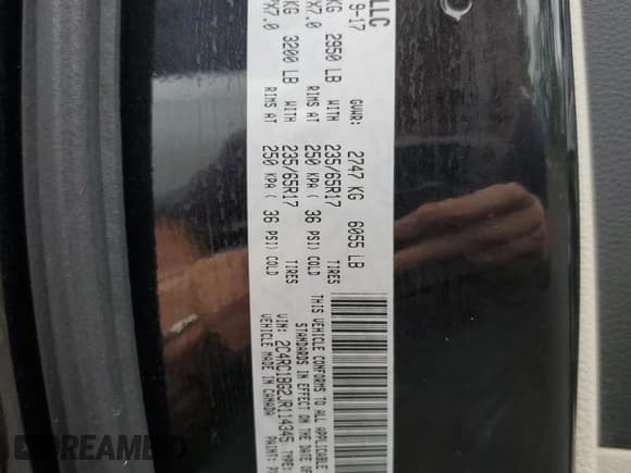 ✅ 2018 Chrysler Pacifica Touring L • VIN: 2C4RC1BG2JR114345 • Lot: 90875765. Wystawiony na Copart z przebiegiem 114 682 mil. Bezpłatny archiwum sprzedaży aukcyjnych z USA i szczegółowy raport historii pojazdu na DreamBid. Zdjęcie 13.