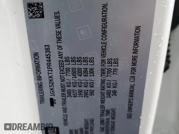 ✅ 2023 GMC Yukon XL Denali Ultimate • VIN: 1GKS2KKT1PR445363 • Lot: 60907785. Wystawiony na Copart z przebiegiem 36 496 mil. Bezpłatny archiwum sprzedaży aukcyjnych z USA i szczegółowy raport historii pojazdu na DreamBid. Zdjęcie 13.