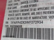 ✅ 1998 Ford Mustang GT • VIN: 1FAFP42X3WF272934 • Лот: 43161212. Опубликован ранее на IAAI с пробегом 182 766 миль. Бесплатный доступ к архиву аукционных продаж из США и подробный отчёт об истории автомобиля на DreamBid. Изображение 9.