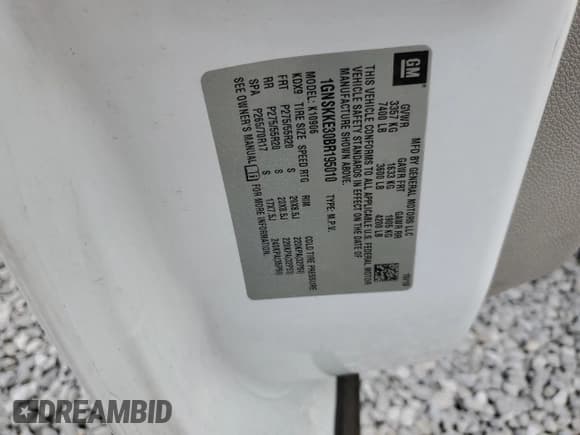 ✅ 2011 Chevrolet Suburban LTZ • VIN: 1GNSKKE30BR195010 • Лот: 64579845. Опубликован ранее на Copart с пробегом 214 676 миль. Бесплатный доступ к архиву аукционных продаж из США и подробный отчёт об истории автомобиля на DreamBid. Изображение 13.