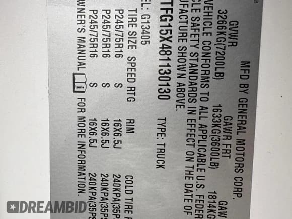 ✅ 2008 GMC Savana Cargo • VIN: 1GTFG15X481130130 • Lot: 92866975. Wystawiony na Copart z przebiegiem 28 287 mil. Bezpłatny archiwum sprzedaży aukcyjnych z USA i szczegółowy raport historii pojazdu na DreamBid. Zdjęcie 10.