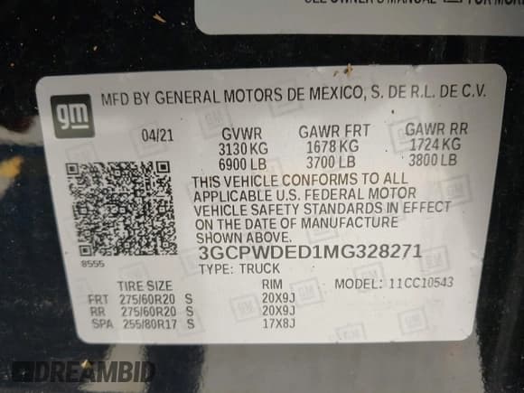 ✅ 2021 Chevrolet Silverado 1500 RST • VIN: 3GCPWDED1MG328271 • Lot: 42816721. Wystawiony na IAAI z przebiegiem 47 790 mil. Bezpłatny archiwum sprzedaży aukcyjnych z USA i szczegółowy raport historii pojazdu na DreamBid. Zdjęcie 9.