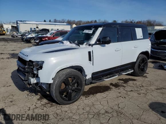 ✅ 2023 Land Rover Defender V8 • VIN: SALEWEEE0P2222728 • Лот: 89188945. Опубликован ранее на Copart с пробегом 15 352 миль. Бесплатный доступ к архиву аукционных продаж из США и подробный отчёт об истории автомобиля на DreamBid. Изображение 1.