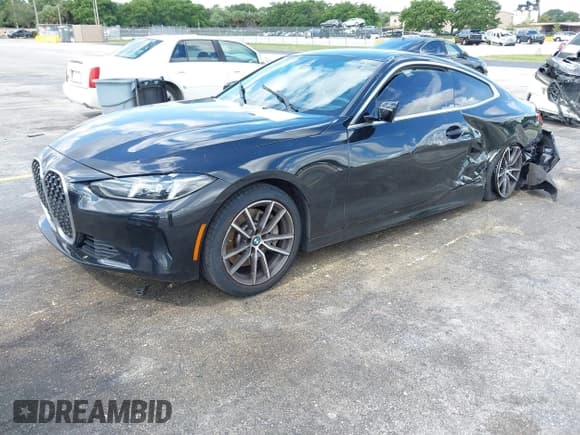 ✅ 2025 BMW 4 Series 430i • VIN: WBA43DA0XSCS96593 • Lot: 42570073. Listed on IAAI with 23,469 mi. Free auction sales archive from the USA and detailed vehicle history report at DreamBid. Image 2.
