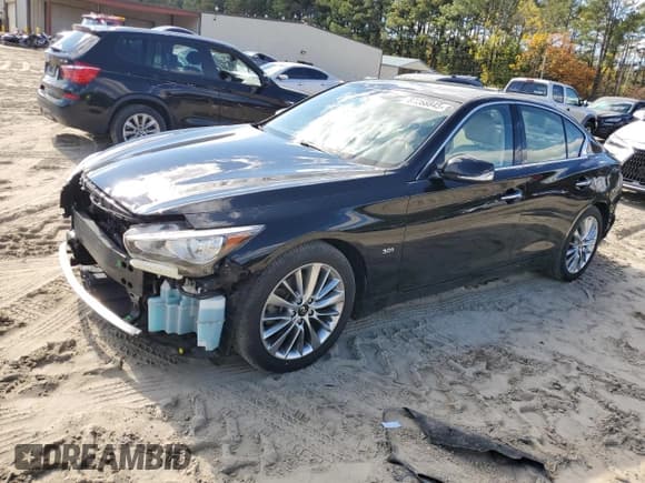 ✅ 2020 Infiniti Q50 Luxe • VIN: JN1EV7AR7LM252082 • Lot: 87268845. Listed on Copart with 70,493 mi. Free auction sales archive from the USA and detailed vehicle history report at DreamBid. Image 1.