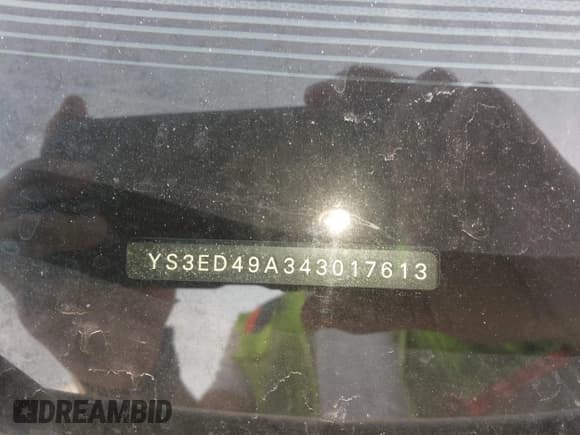 ✅ 2004 Saab 9-5 Arc • VIN: YS3ED49A343017613 • Lot: 42201495. Listed on IAAI with 143,372 mi. Free auction sales archive from the USA and detailed vehicle history report at DreamBid. Image 9.