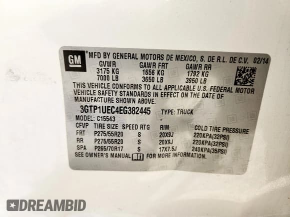 ✅ 2014 GMC Sierra 1500 SLE • VIN: 3GTP1UEC4EG382445 • Lot: 82043225. Wystawiony na Copart z przebiegiem 93 357 mil. Bezpłatny archiwum sprzedaży aukcyjnych z USA i szczegółowy raport historii pojazdu na DreamBid. Zdjęcie 12.