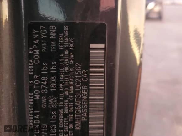 2020 Hyundai Veloster 2.0 z VIN KMHTG6AF3LU021562, wystawiony jako Copart lot #84478474 z przebiegiem 15 166 mil mil oraz Szkoda całkowita • Salvage title. Historia ofert i sprzedaży dostępna na DreamBid. Obrazek 13.